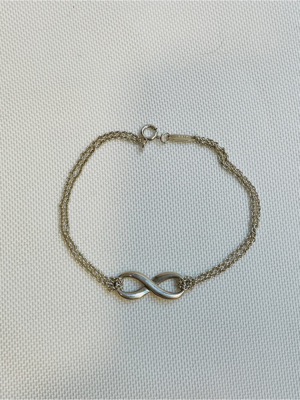 TIFFANY & Co. Infinity Double Strand Bracelet Sterling Silver - Picture 2 of 7
